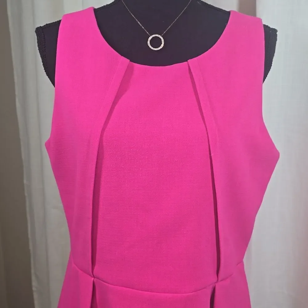 Michael Kors Hot Pink Peplum Blouse